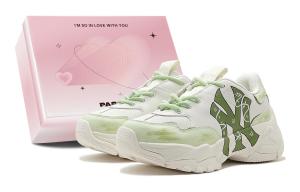 Кроссовки MLB Big Ball Chunky Chunky Sneakers Unisex Low-top White, желтый