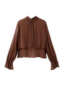 MANGO Блузка 'Choco' в коричневом цвете