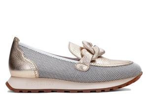 Лоферы Loire на танкетке Hispanitas, золотой