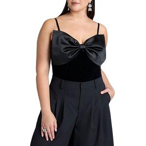 Боди с контрастным бантом для женщин plus size Eloquii