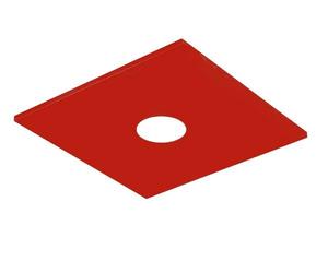 Потолочный светильник Lumicom River Square 1X цвет hochglanz rot