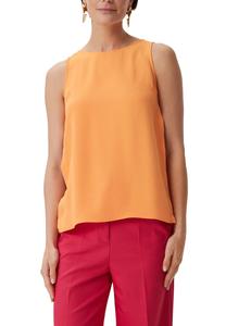 Блуза MIT PLISSEEFALTEN comma, оранжевый