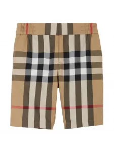 Шорты Halford в клетку BURBERRY KIDS, нейтральный