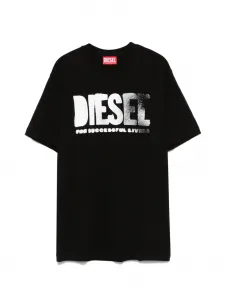 Футболка Thide Over с логотипом Diesel Kids, черный