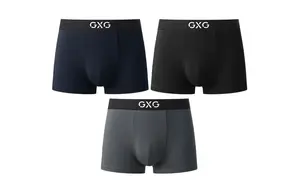 Мужские трусы GXG, Темно-серый + серо-зеленый + серо-синий