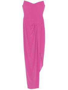 Платье-макси с корсетом от Alex Perry, розовый