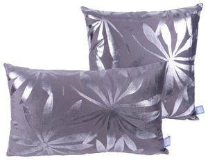 Набор декоративных подушек 2 шт., графитовый/серебряный