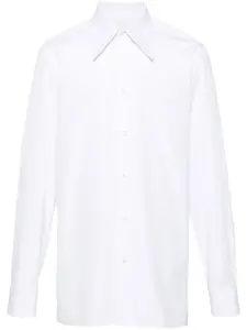 Рубашка с декоративной строчкой MAISON MARGIELA, белый