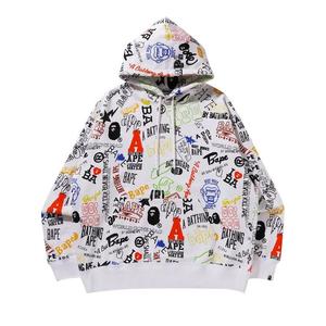 Худи BAPE Hand Draw Pullover Hoodie, White
