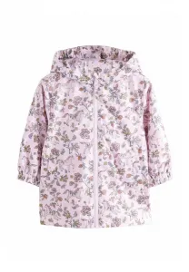Водонепроницаемая куртка-дождевик с принтом, защищающая от дождя Next, Pink Floral Unicorn