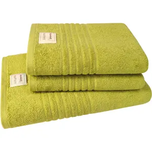 Набор полотенец Nature 3 шт. Махровый набор: 2 полотенца по 50 x 100 см и 1 банное полотенце 70 x 140 см Dyckhoff, Kiwi