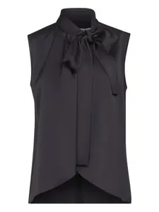 Топ с воротником-лавальер Blanca Vita, синий