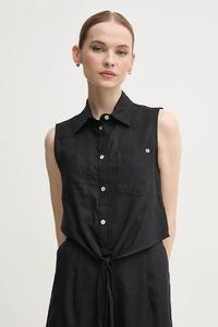 Льняная рубашка Gaudi, черный