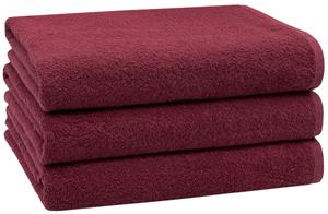Полотенца для душа набор  Zollner, бордовый