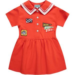 KENZO Детское платье Kids' Apparel SS24 Red