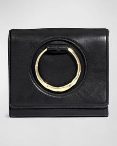 Кожаная сумка-трансформер через плечо The Hunter Alexis Bittar, черный