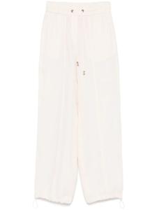 Peserico льняные брюки прямого кроя, нейтральный