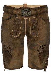 Кожаные брюки MARC Spieth & Wensky, темно-коричневый