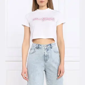 Укороченная футболка Chiara Ferragni, белый