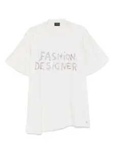 Футболка с эффектом потертости BALENCIAGA, серый