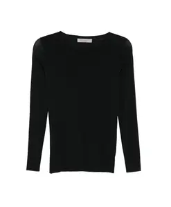 Топ с длинными рукавами и черной сетчатой вставкой D.Exterior, черный