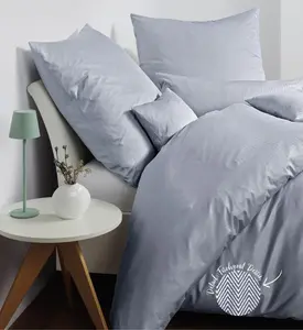 Комплект постельного белья из интерлок-джерси Janine Design JERSEY CLASSIC 59000, цвет платина, размер 135x200+80x80 Original Janine