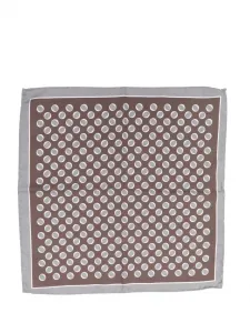 Платок в горошек Tagliatore, коричневый