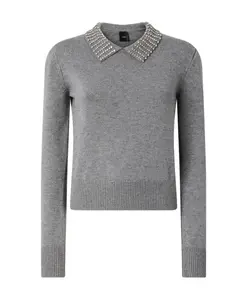 Свитер Вентотен Pinko, серый