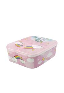 Ланчбокс детский Cofi с 3 отделениями, розовый