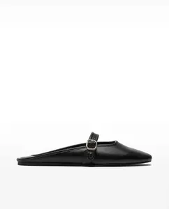 Женские мюли с ремешком и декоративной пряжкой Parfois, черный