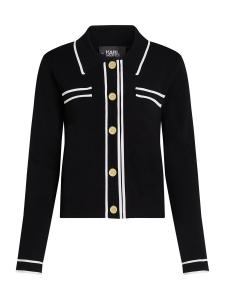 Вязаный кардиган Karl Lagerfeld Knit Cardigan, черный