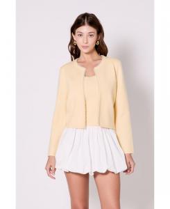 Женский вязаный кардиган с жемчужной отделкой endless rose, Butter