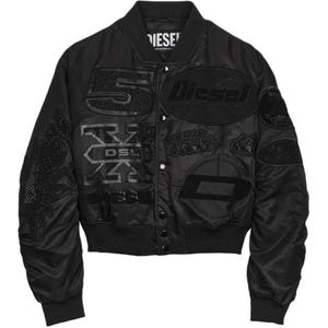 DIESEL Бейсбольная майка женская черная