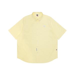 Рубашка *A Bathing APE с логотипом Moonface Aape, желтый