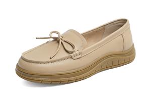 RED DRAGONFLY Лоферы Gommino маленькие кожаные туфли слипоны без подкладки женские black/beige/apricot