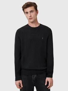 Статтен джемпер свободного кроя с круглым вырезом AllSaints, Black