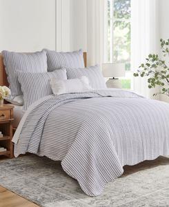 Двусторонний комплект постельного белья Martha Stripe, 2 предмета, размер Twin/Twin XL Levtex, Light Gray