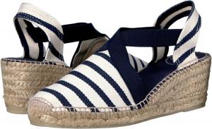 Туфли на танкетке Tarbes Toni Pons, цвет Ecru/Navy