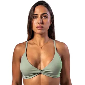 Спортивный бюстгальтер Nebbia Medium-support twist-knot 423 sports bra, зеленый