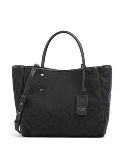 Сумка-Холст с жаккардовым узором и узором «пика» Kate Spade New York, черный