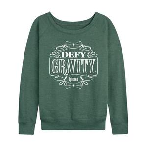 Женская худи с длинным рукавом Wicked Defy Gravity из френч терика Licensed Character, зеленый