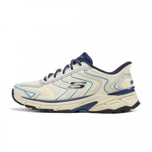 Skechers Низкие повседневные кроссовки Silver Wing Cushioning, мужские, бежево-синие