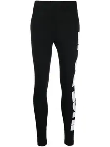 Легинсы с надписью Nike, черный