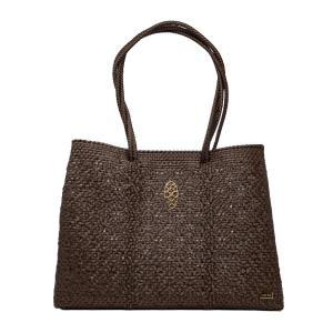 Женская ручная работа сумка тоут с клатчем в коричневом цвете Lola's Bag