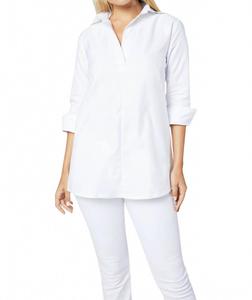 Дизайнерская туника в белом цвете Roxford Ann Mashburn