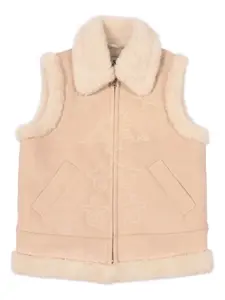 Жилет с вышивкой Hesketh Mc2 Saint Barth Kids, бежевый