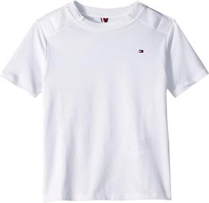 Футболка Tommy Hilfiger Riley Fashion для мальчиков с короткими рукавами (для малышей/старших детей), Bright White