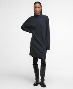 Женское мини-платье с воротником-стойкой Barbour, Charocal