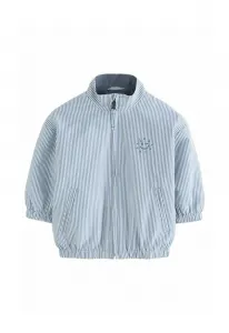 Куртка-Бомбер стандартного кроя Next, Light Blue Pinstripe