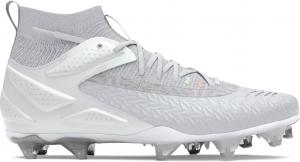 Under Armour Yard Pro Mid MT TPU - Men's (White/White/Metallic Silver), White | White
